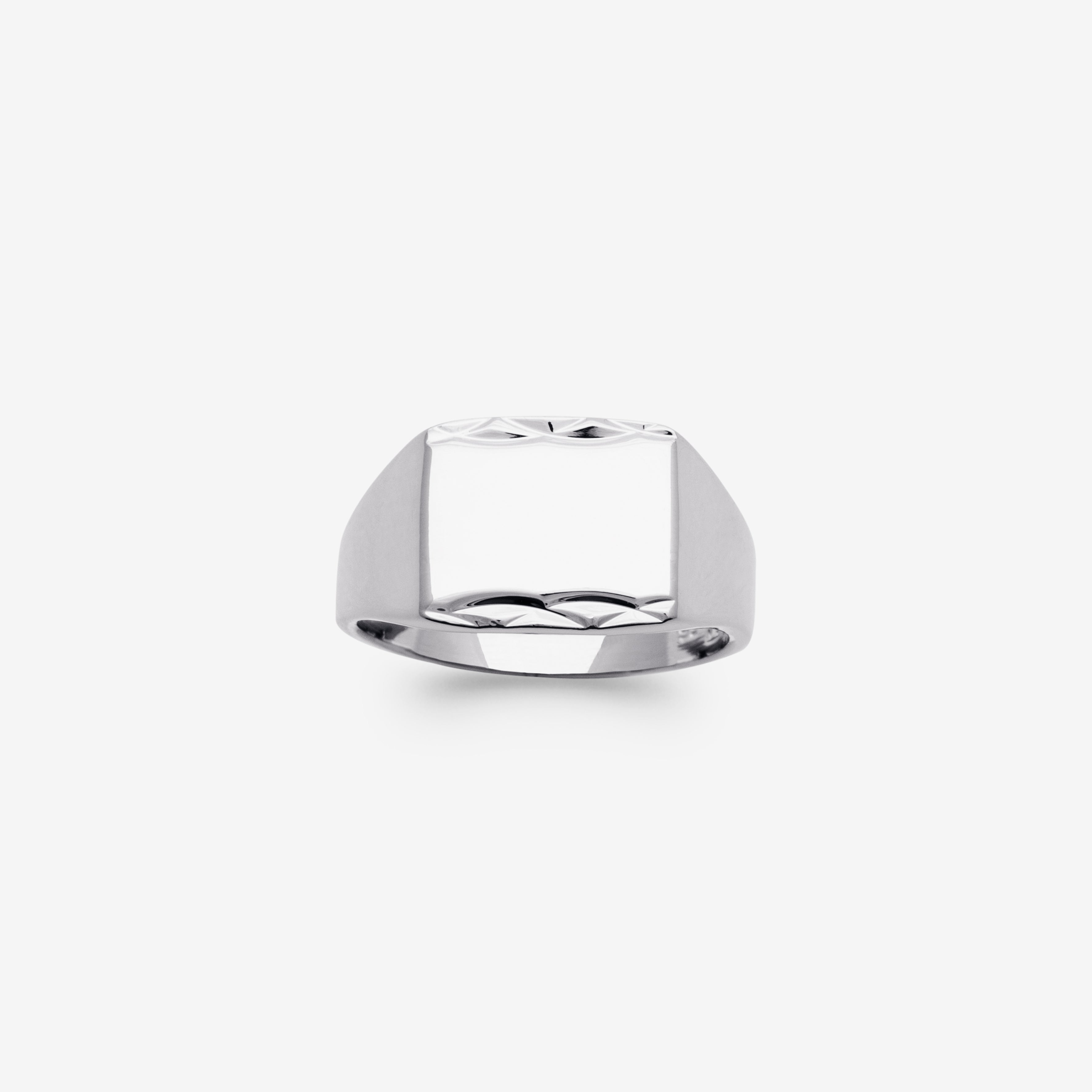 Bague chevalière homme argent