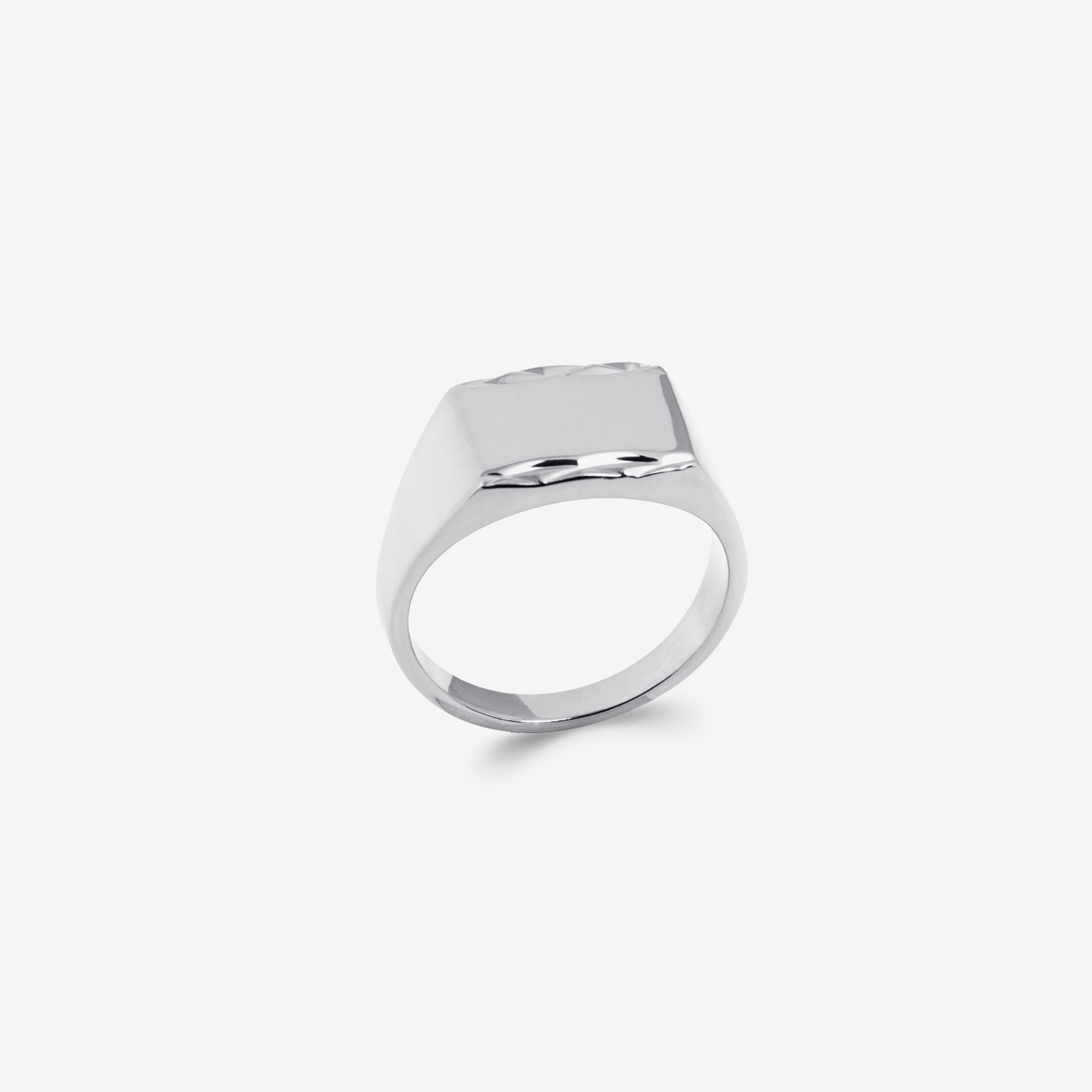 Bague chevalière homme argent
