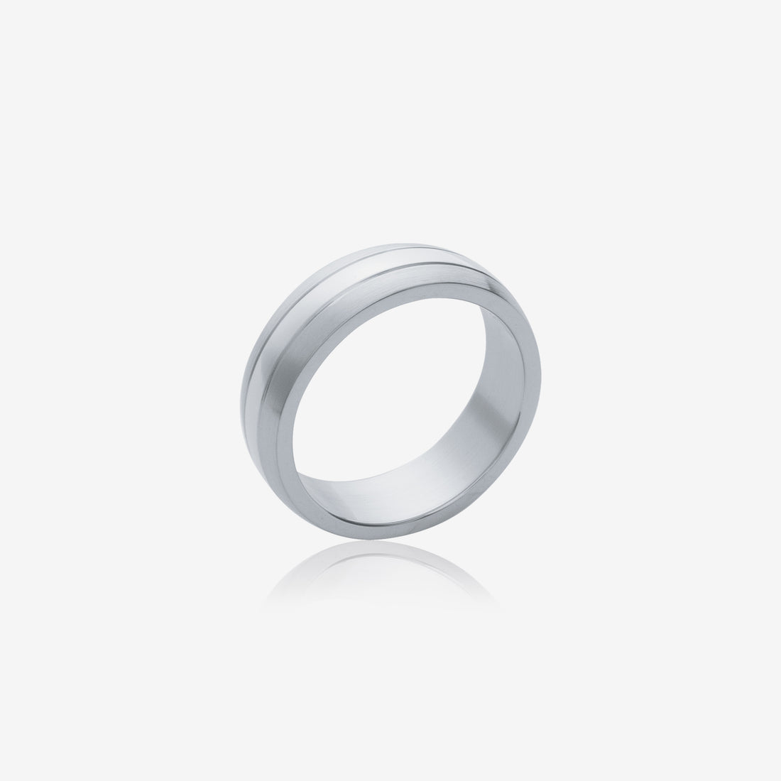 Bague alliance acier inoxydable