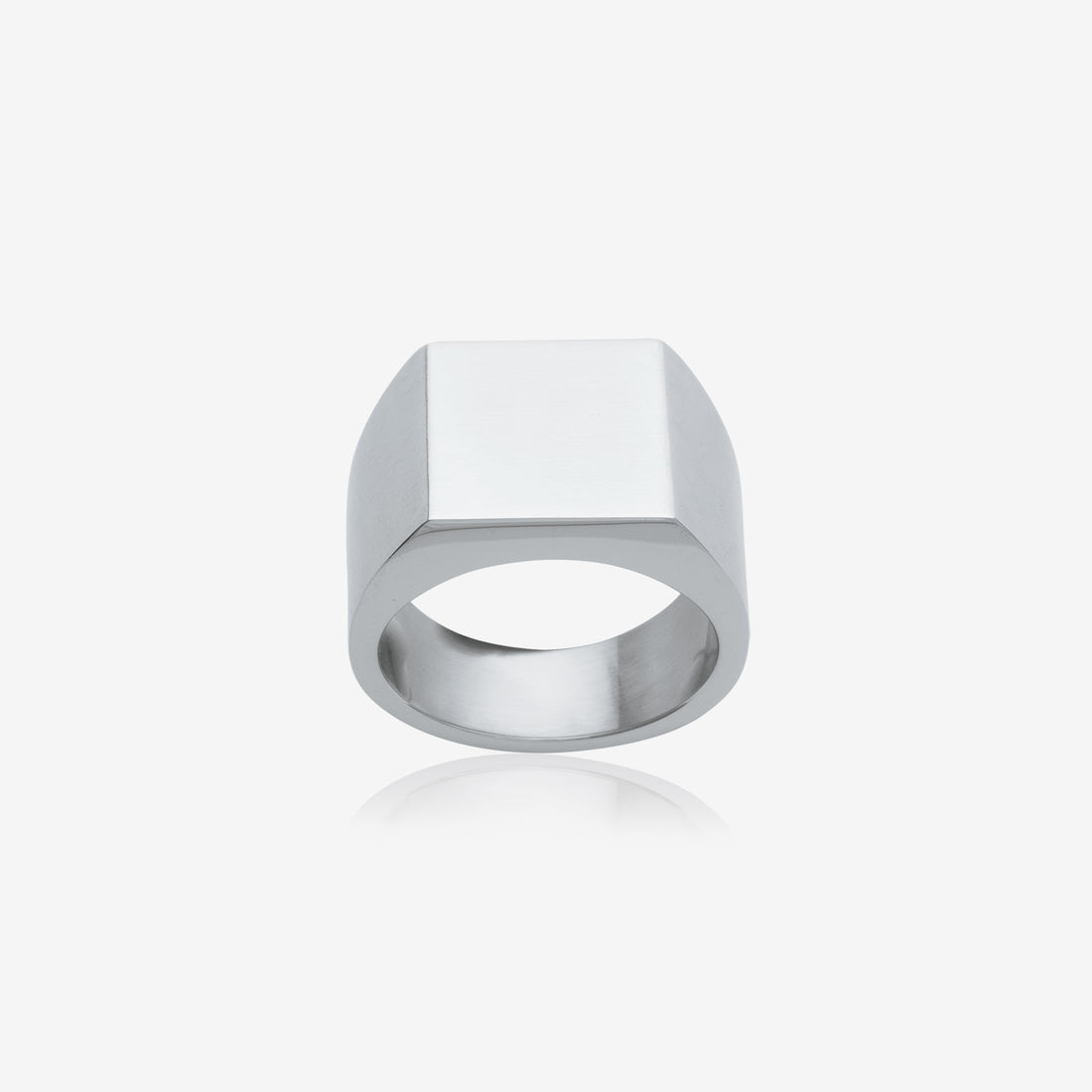 Bague chevalière homme acier inoxydable
