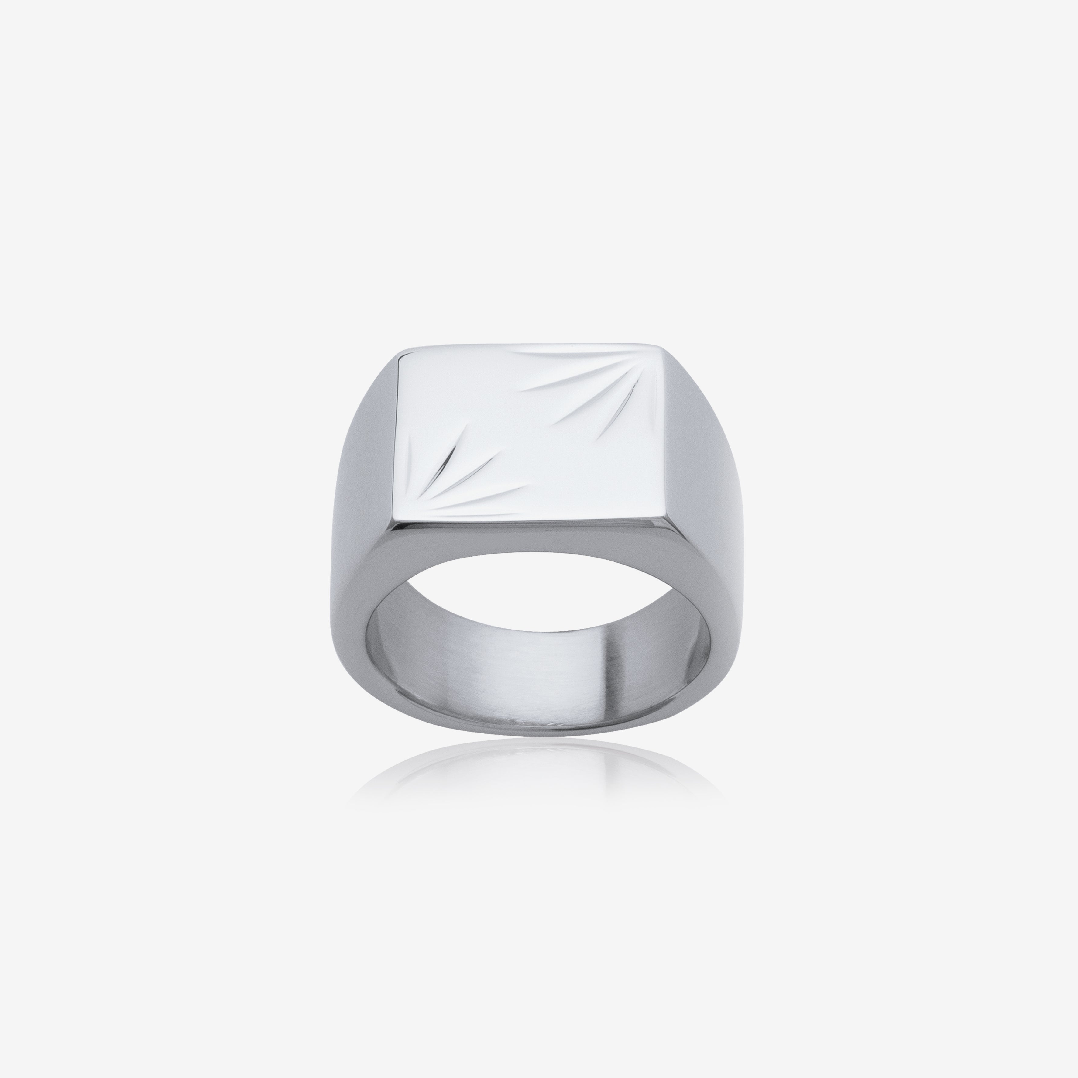 Bague chevalière homme Acier inoxydable
