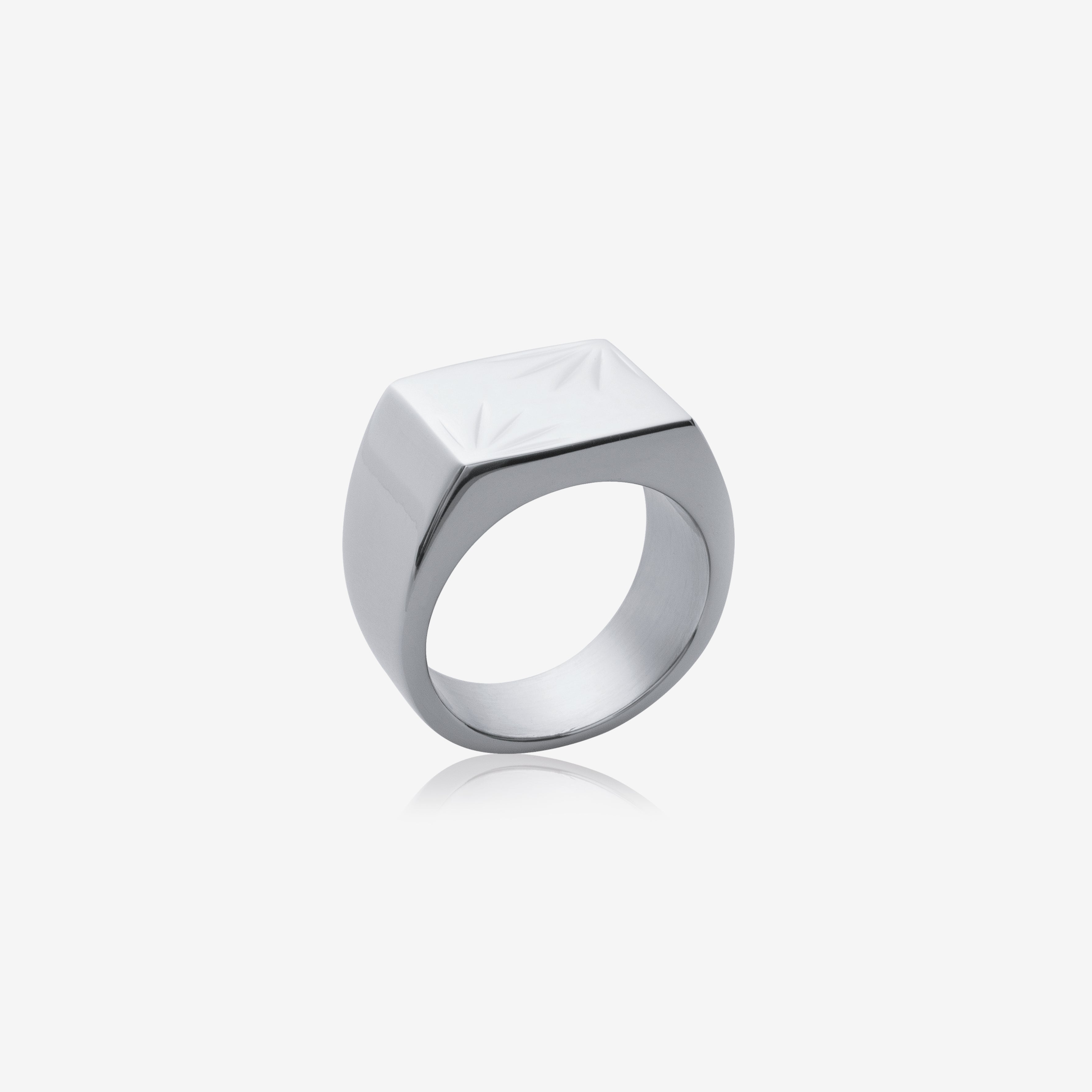 Bague chevalière homme Acier inoxydable