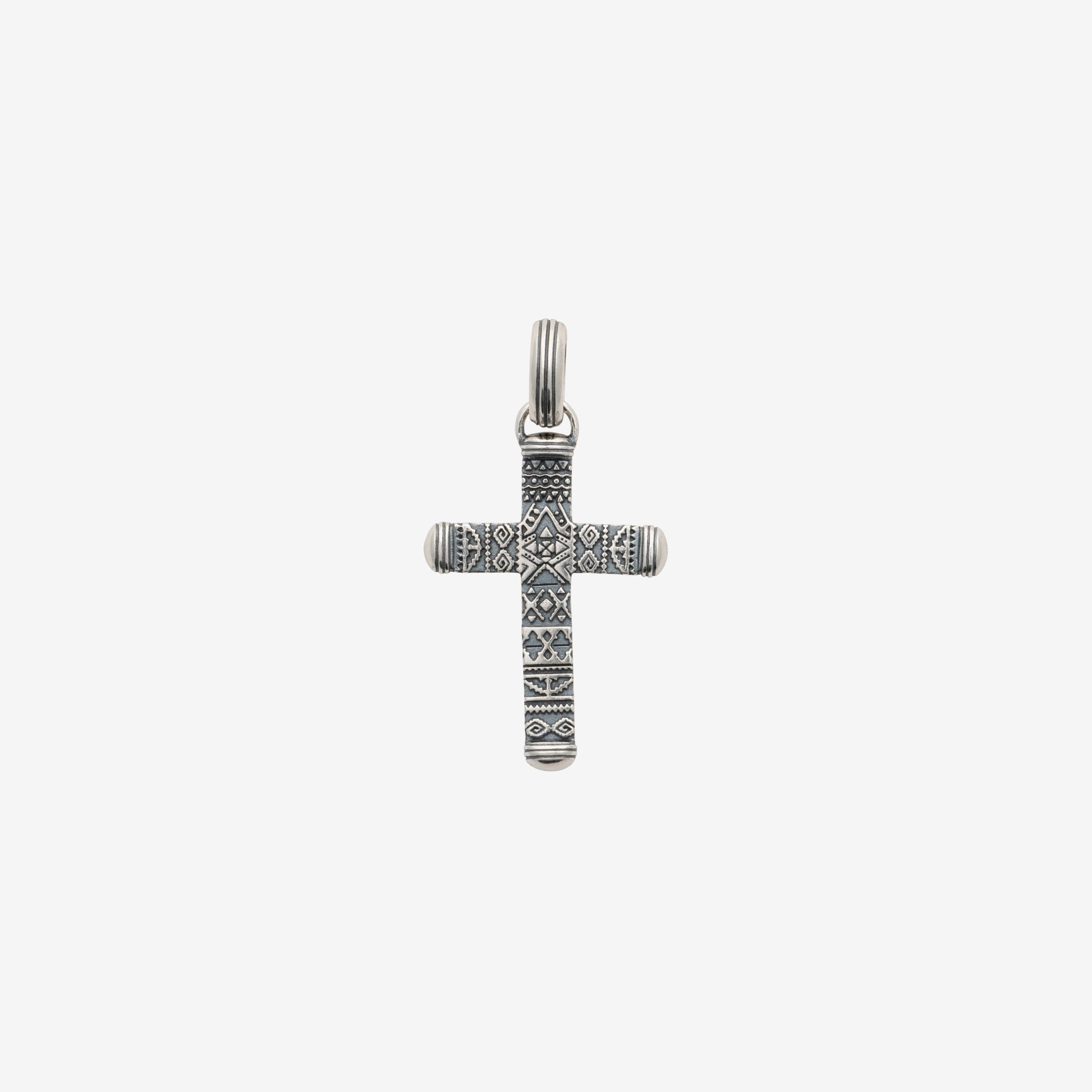 Pendentif croix homme argen