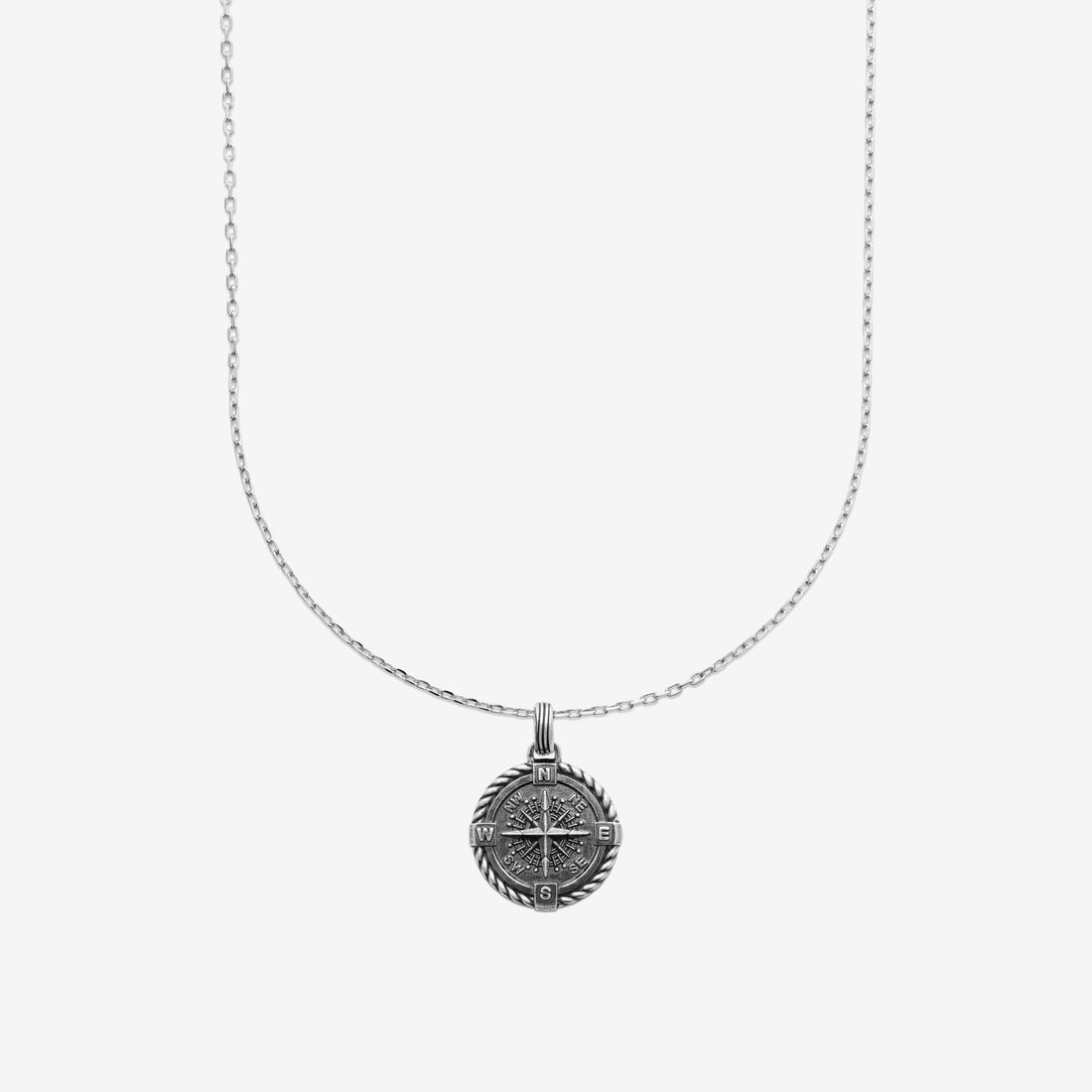 bijoux pendentif homme argent boussole