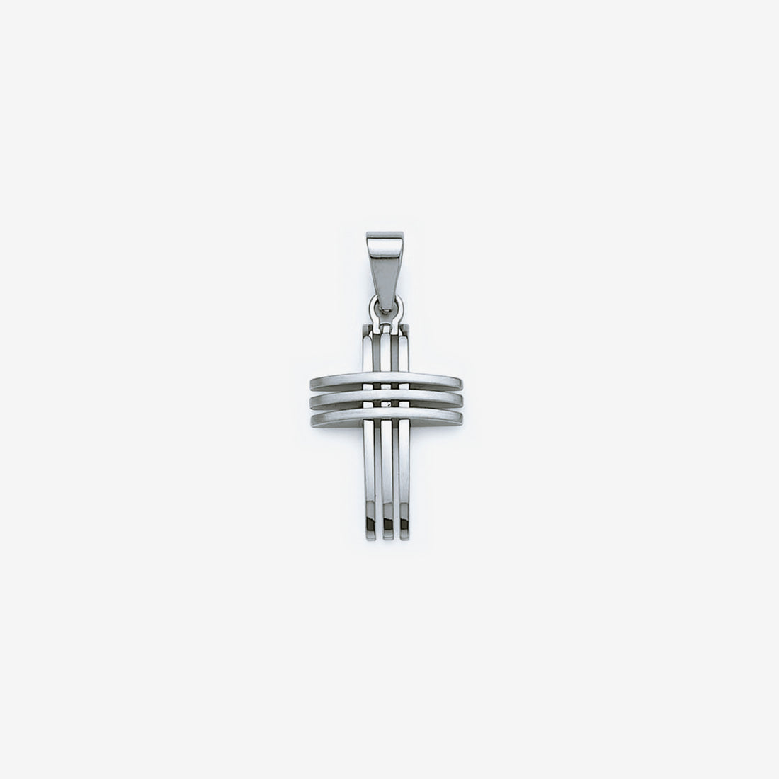 Pendentif croix acier inoxydable homme