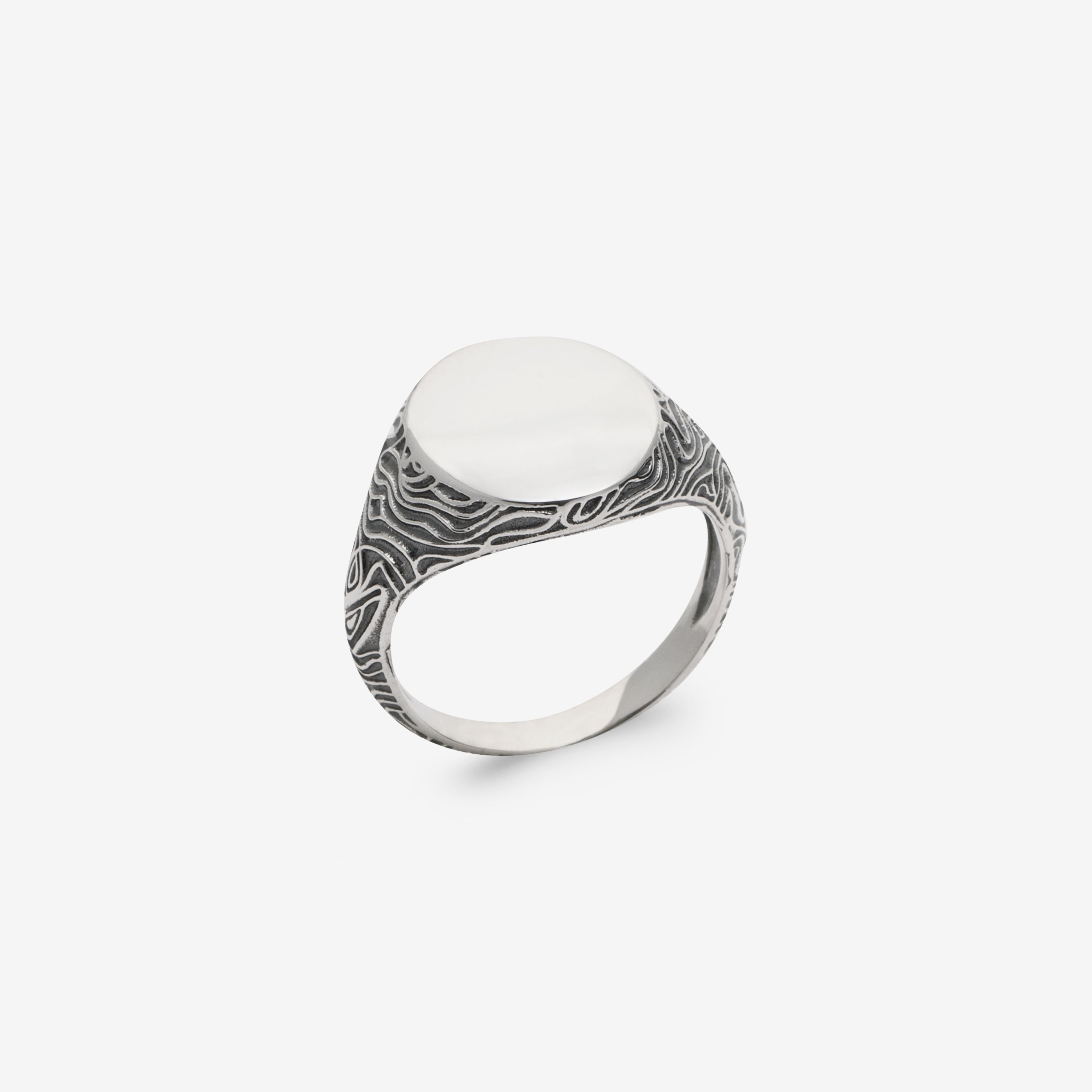 Chevalière homme argent motifs