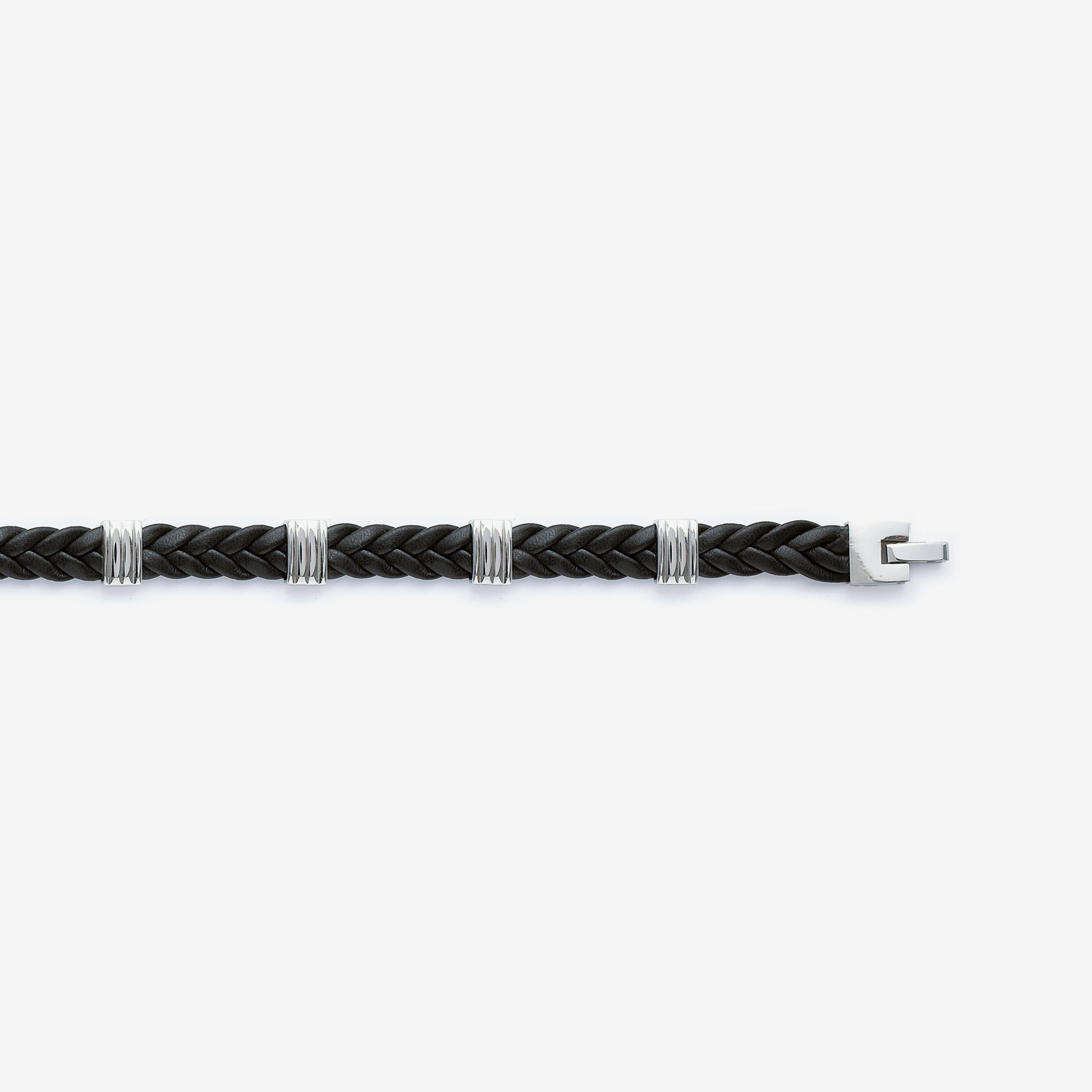 Bracelet homme cuir acier inoxydable
