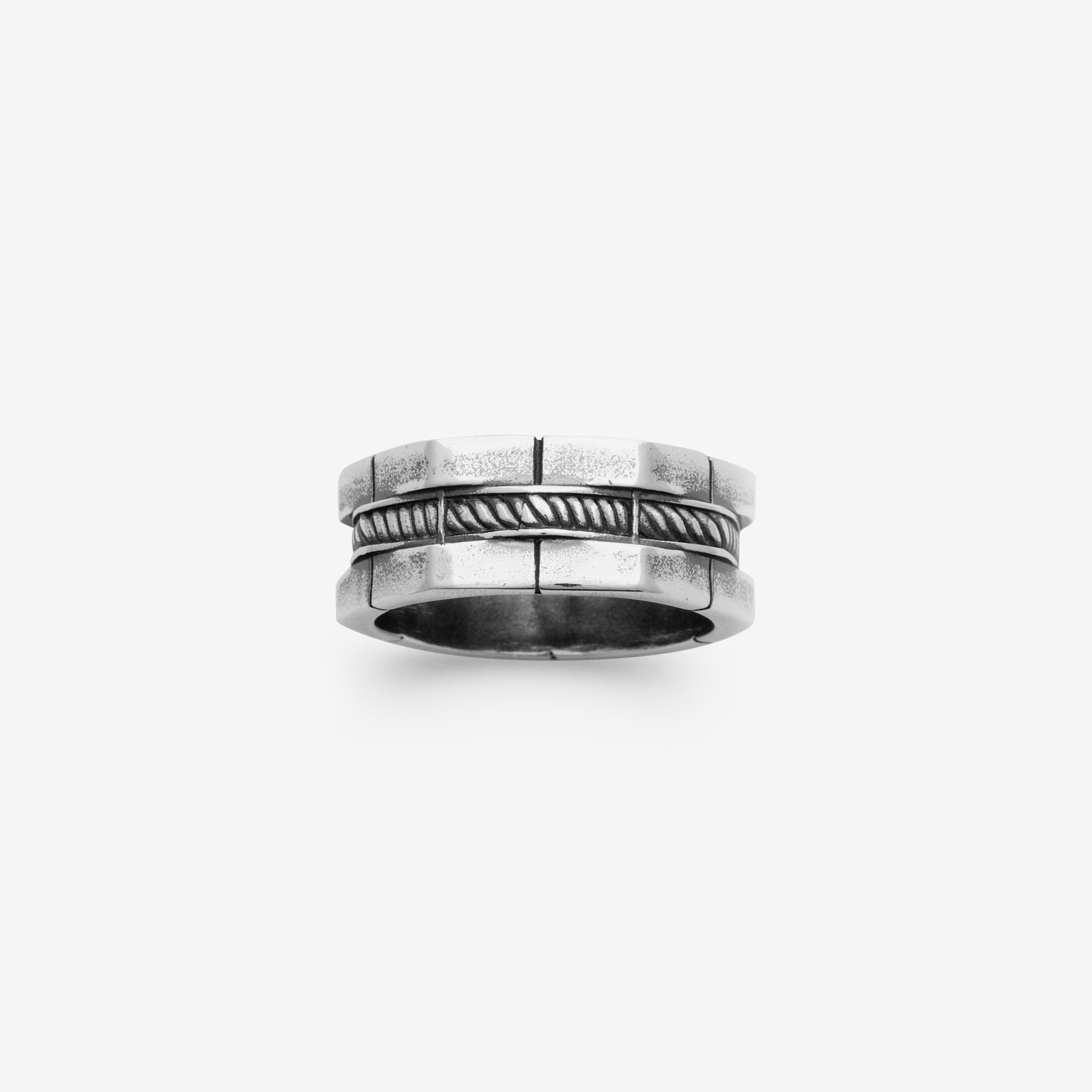 Bague argent homme