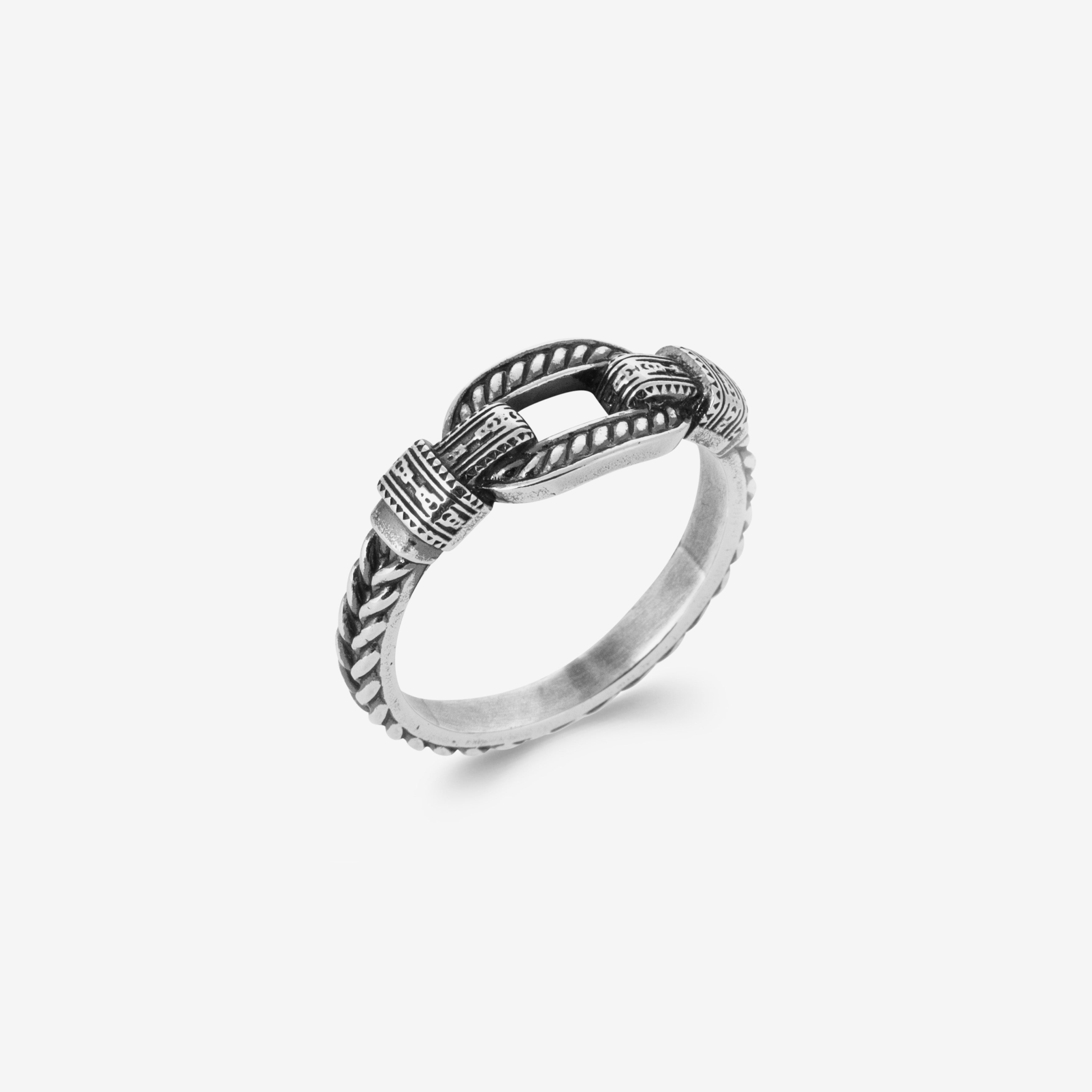 Bague homme argent fer à cheval