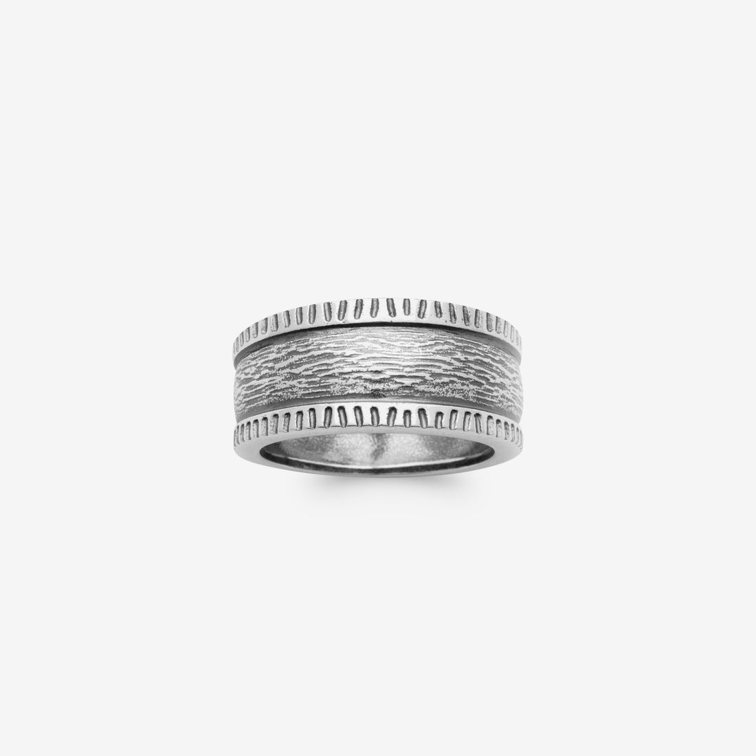Bague épaisse homme argent