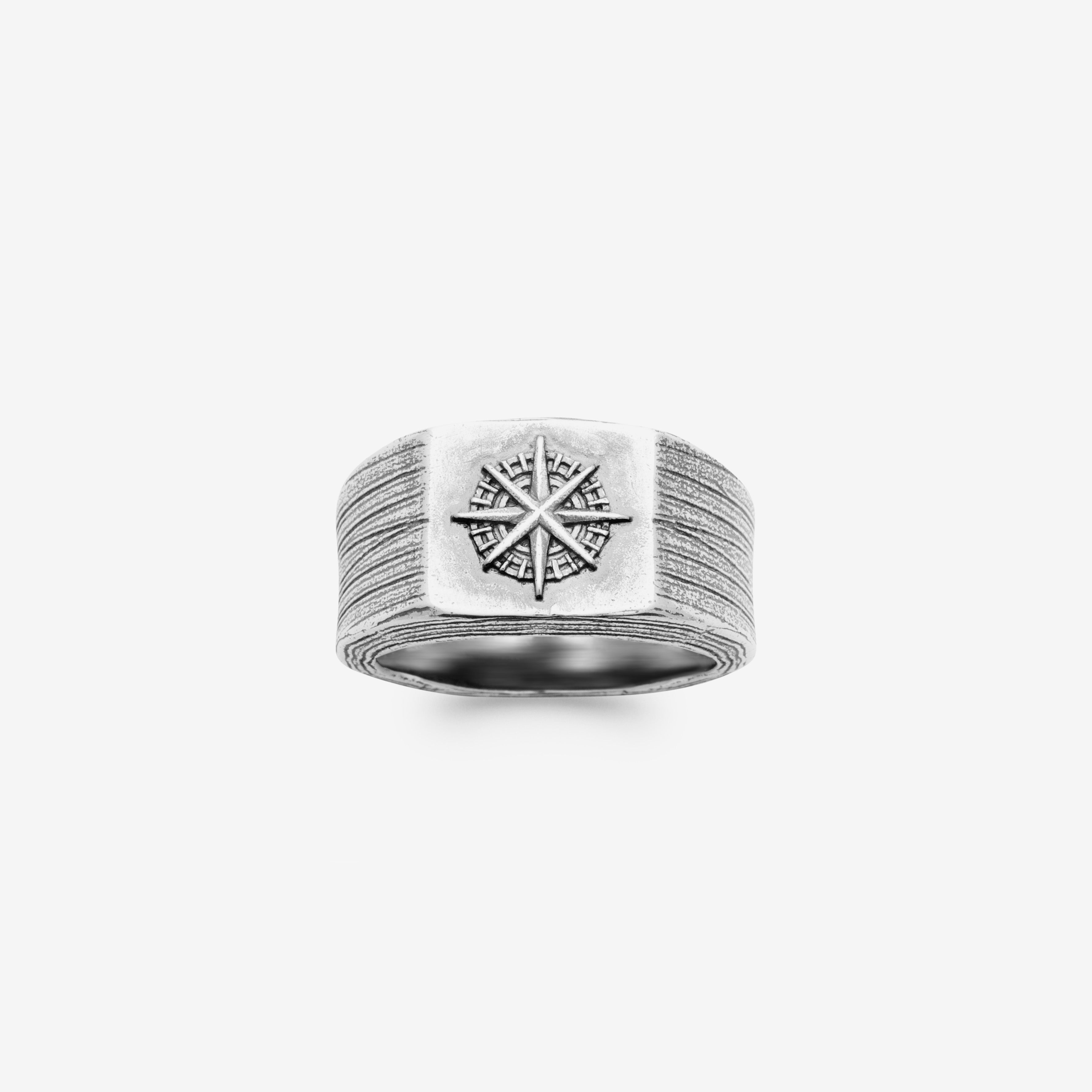 Bague homme Boussole