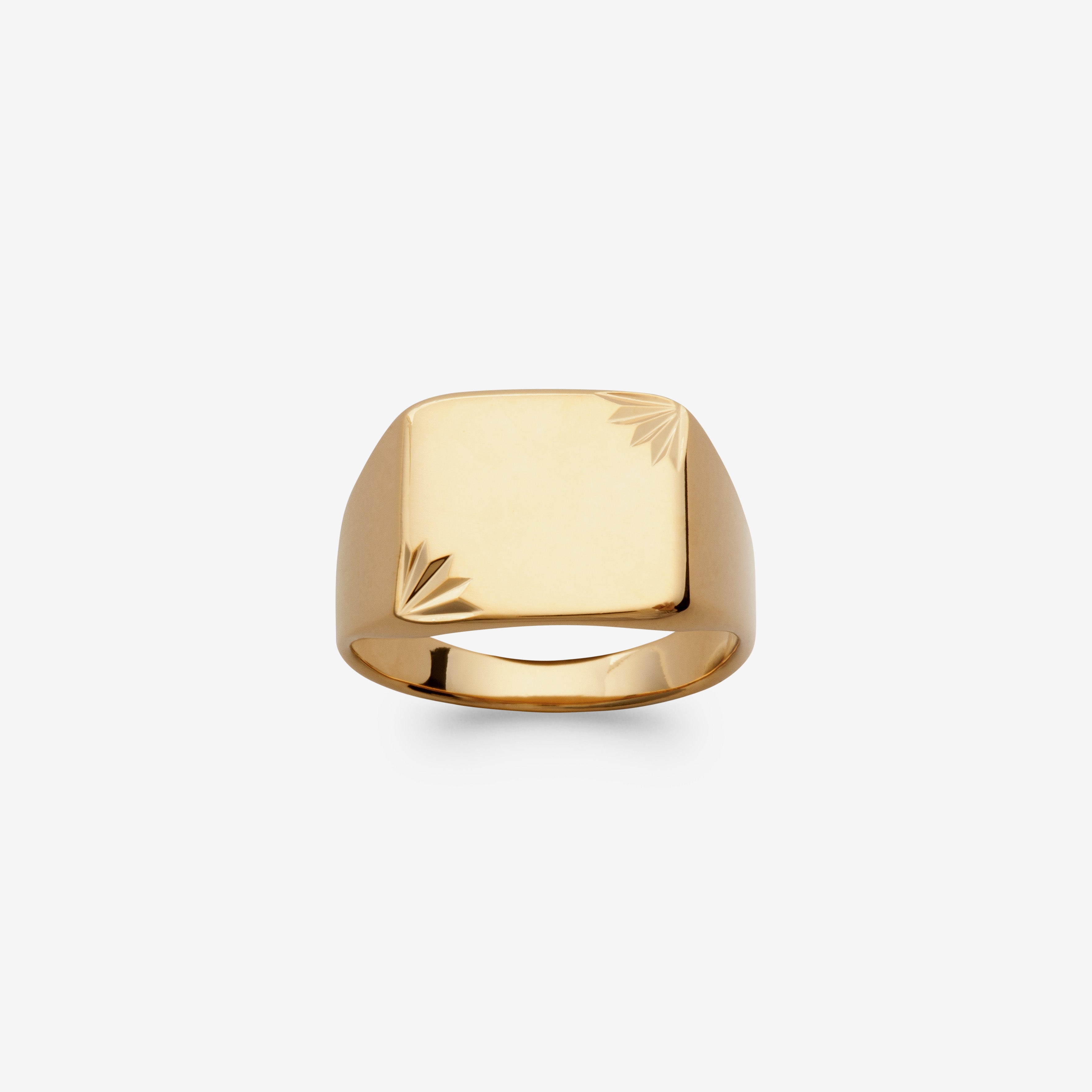 Bague chevalière homme plaqué or