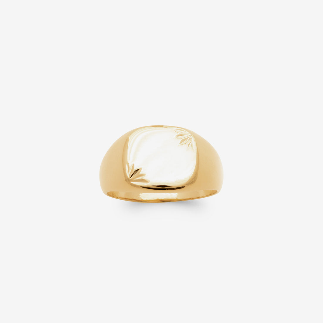 Bague chevalière homme plaqué or