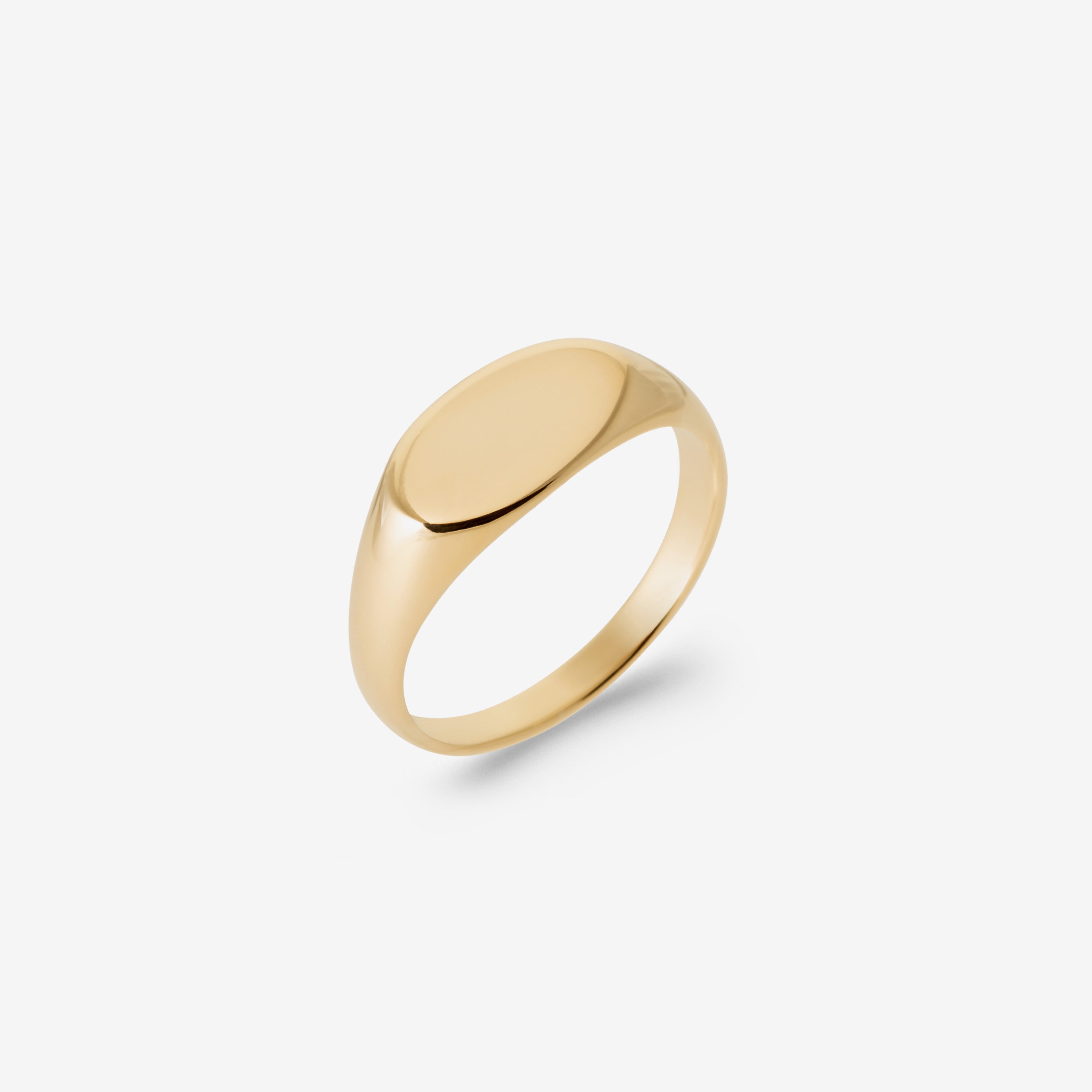Bague homme minimaliste plaqué or