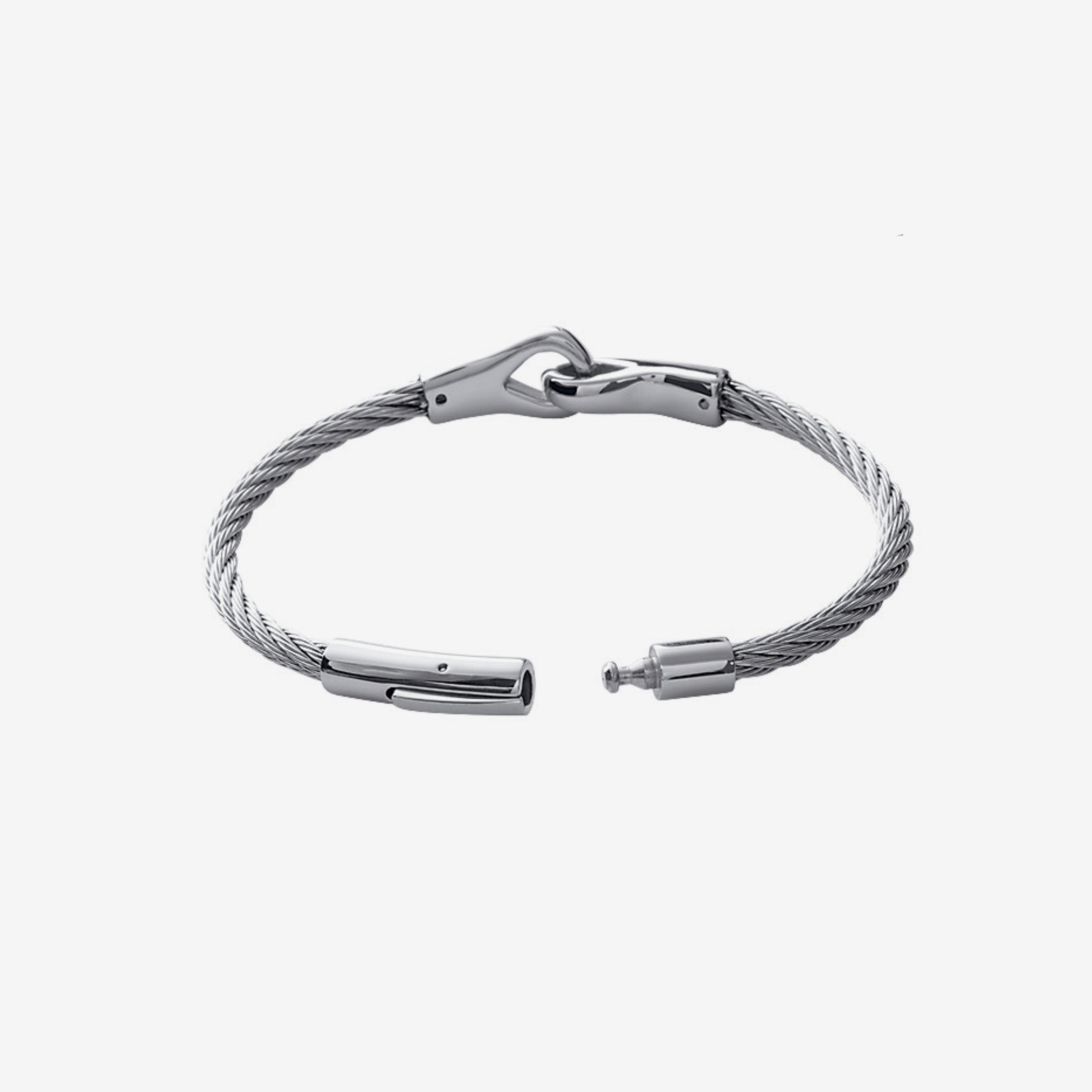 Bracelet Homme acier menotte - Gris