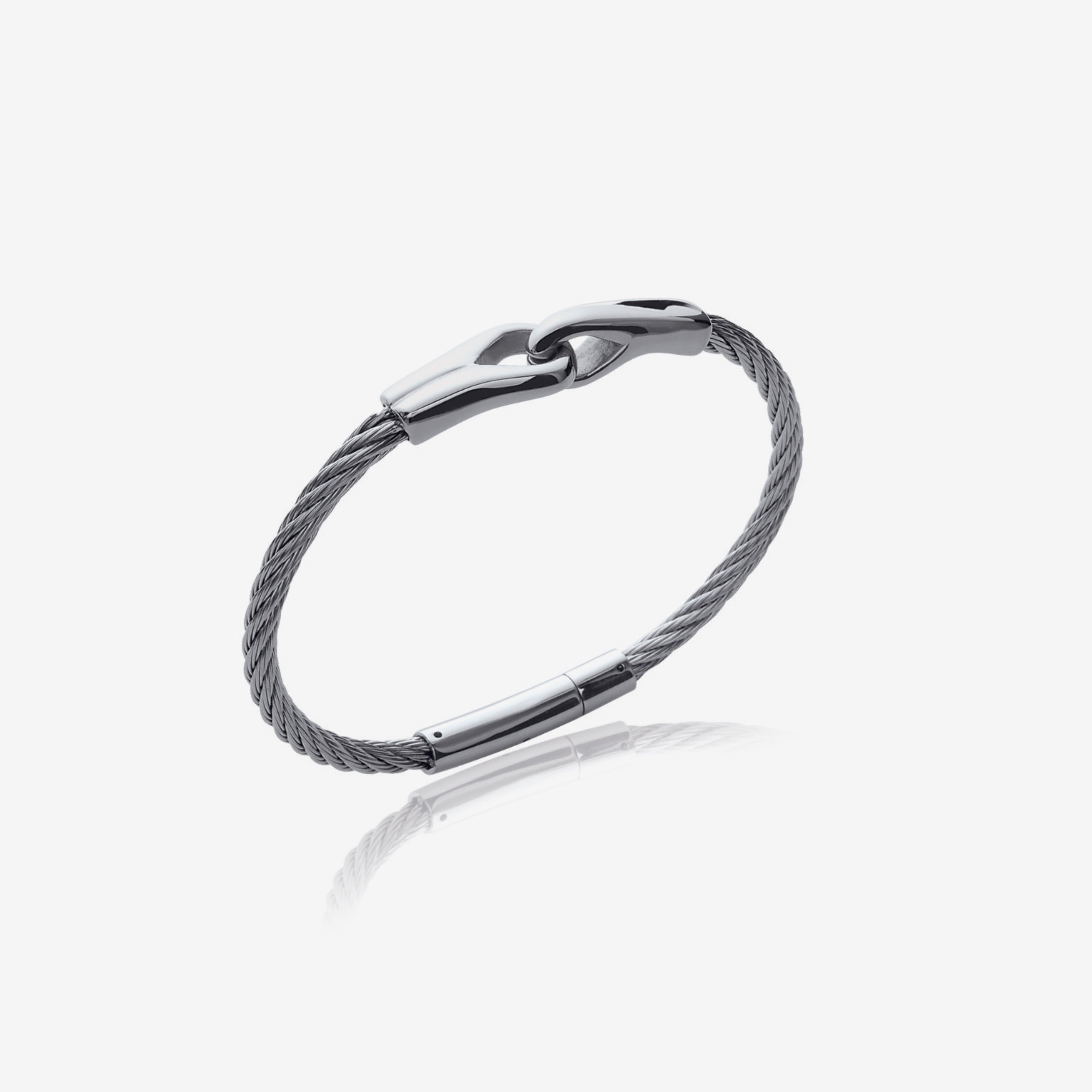 Bracelet Homme acier menotte - Gris