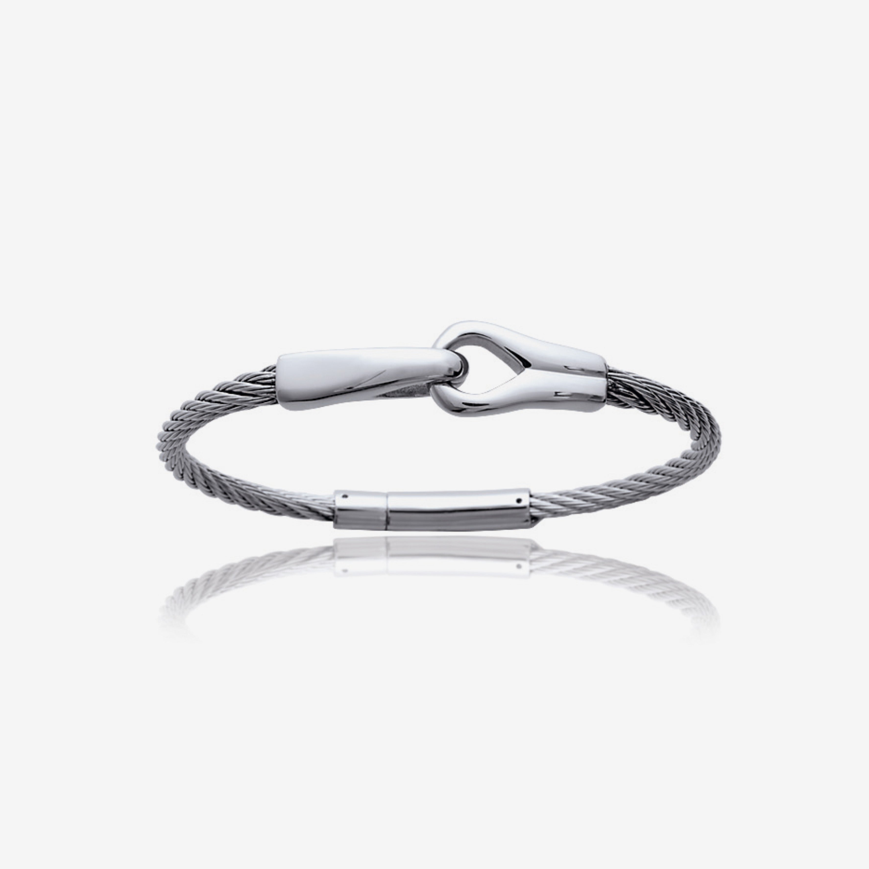 Bracelet Homme acier menotte - Gris