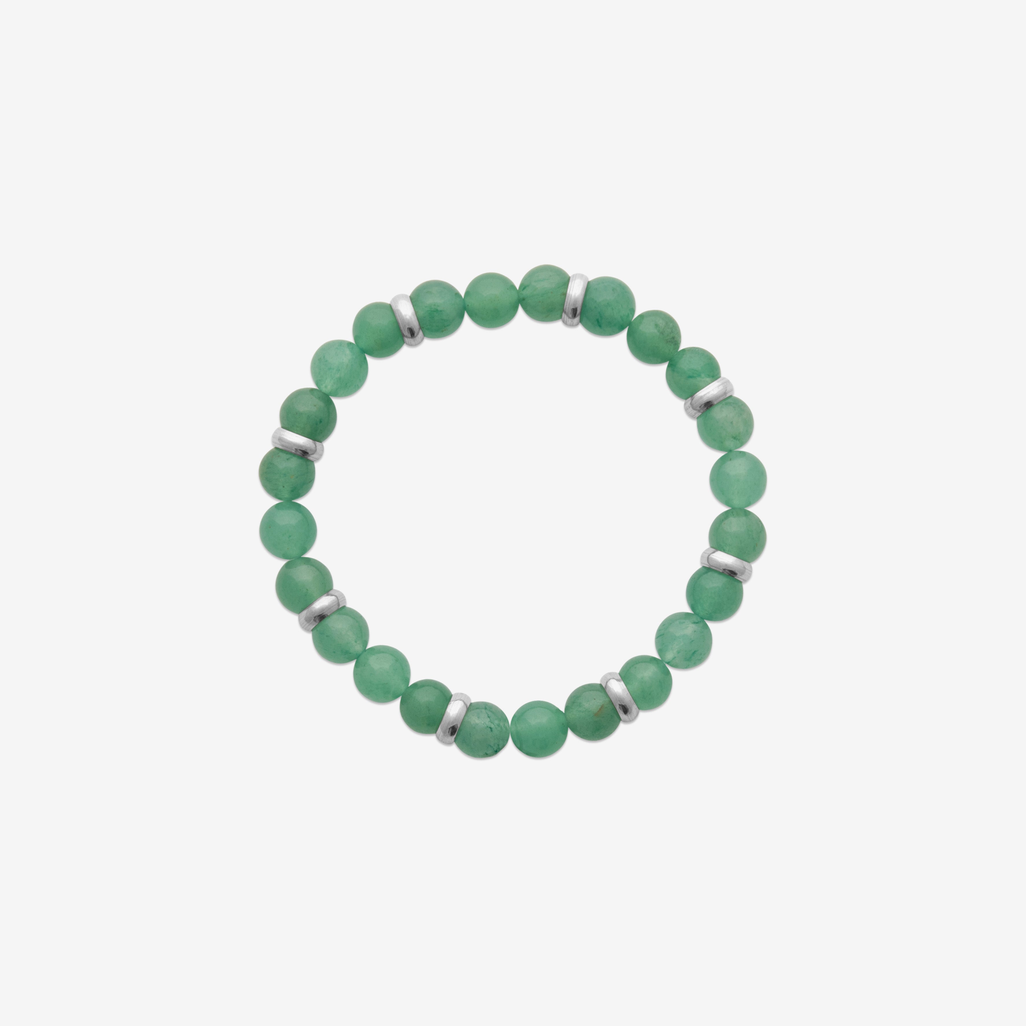 Bracelet homme pierre naturelle quartzine argent 925