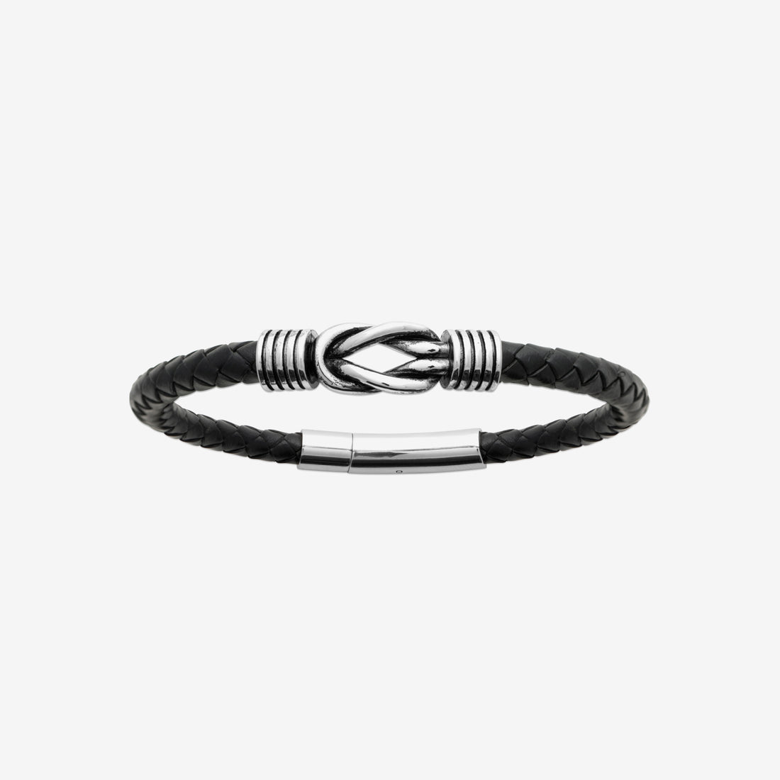 Bracelet homme cuir acier inoxydable