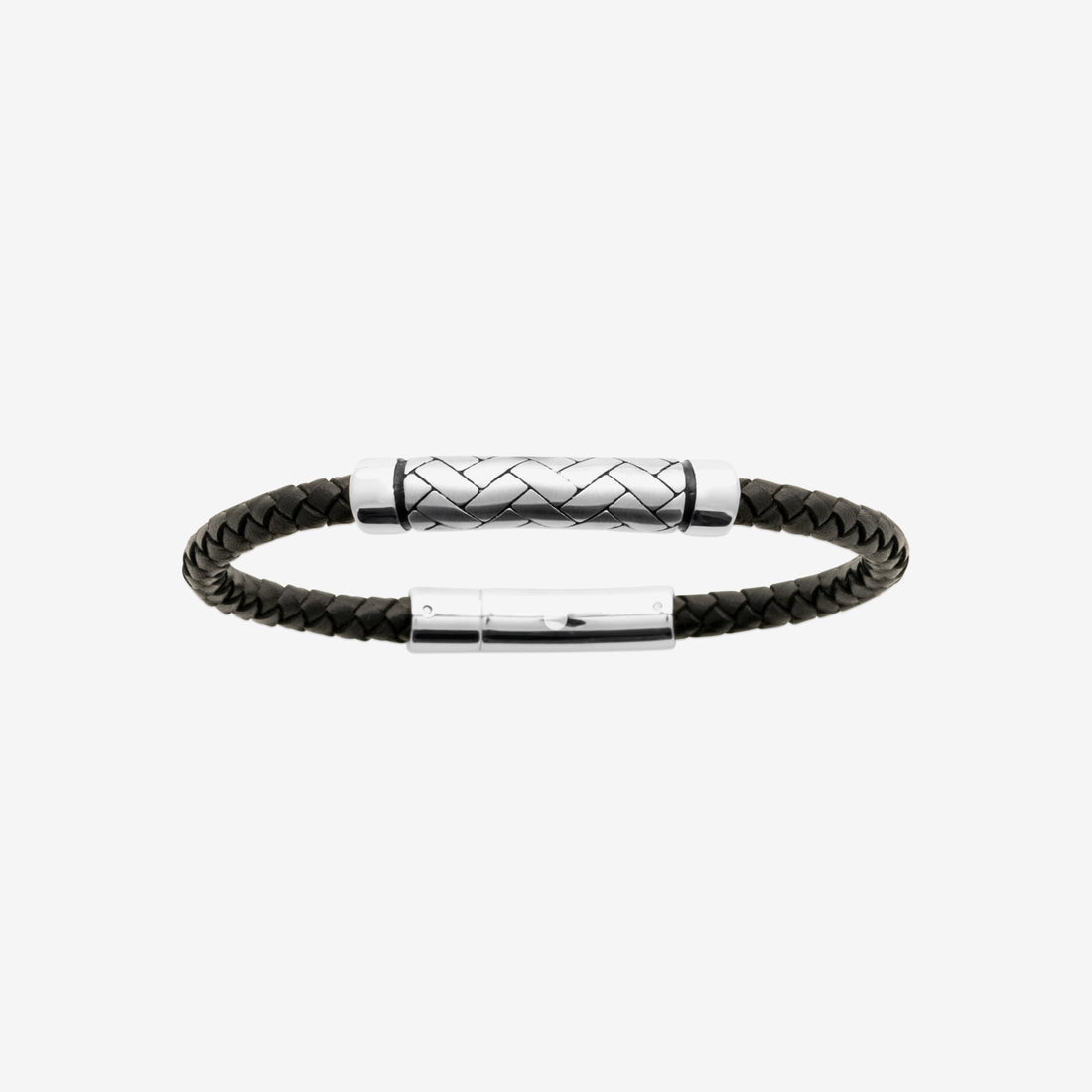 Bracelet homme cuir acier inoxydable
