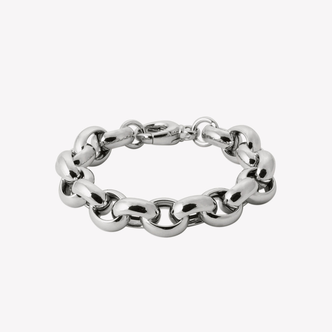 Bracelet homme chaîne grain de café argent 925
