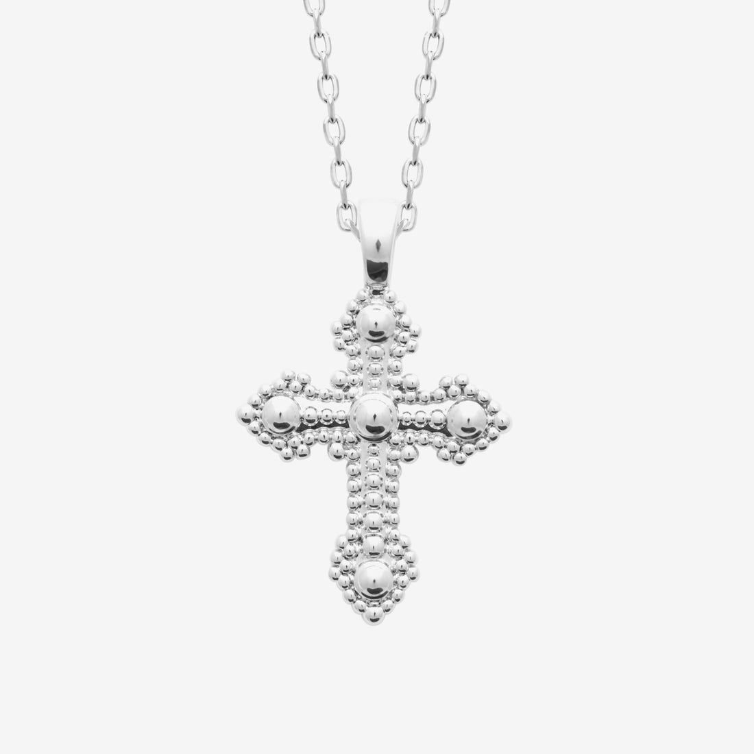 Pendentif croix homme argent