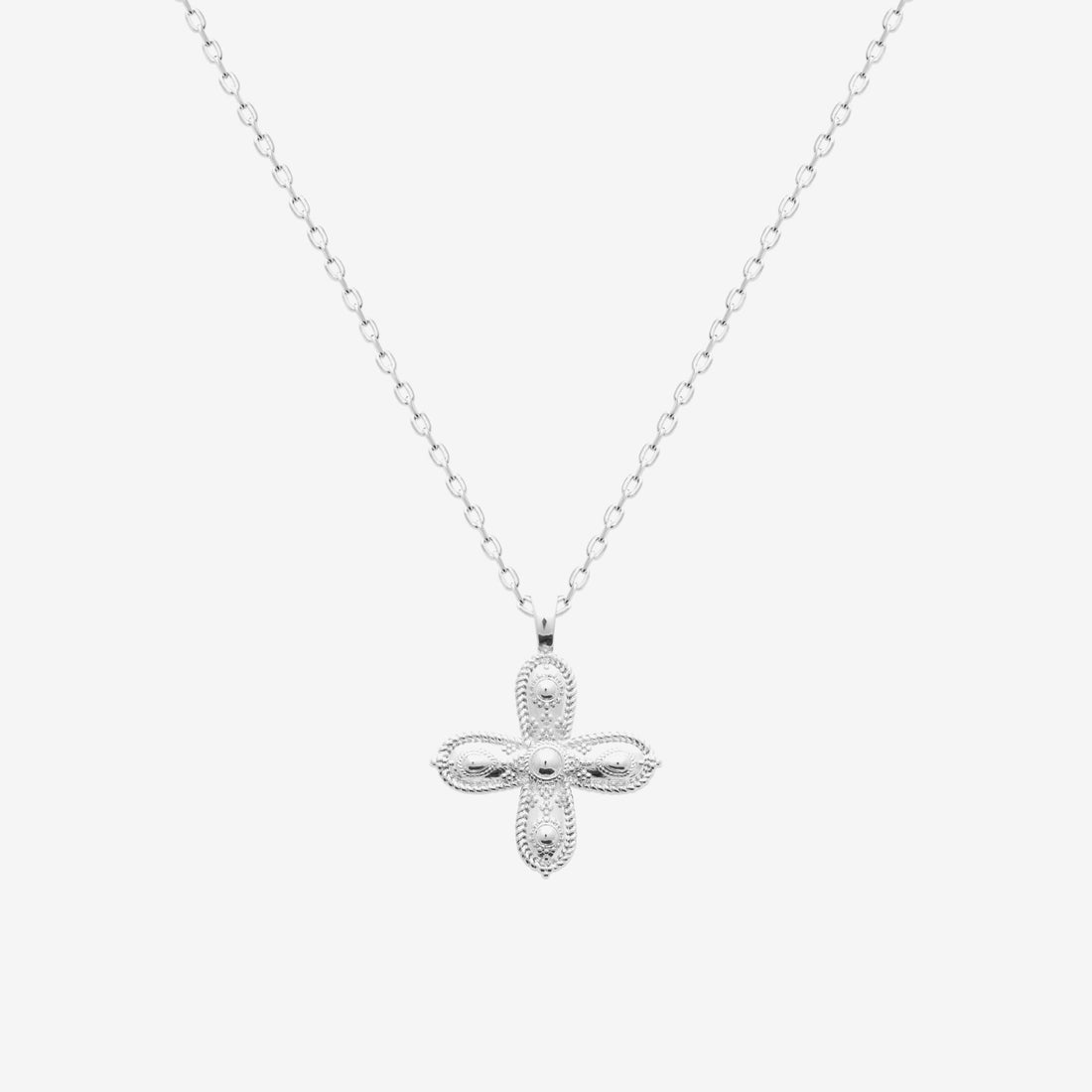 Pendentif croix homme argent
