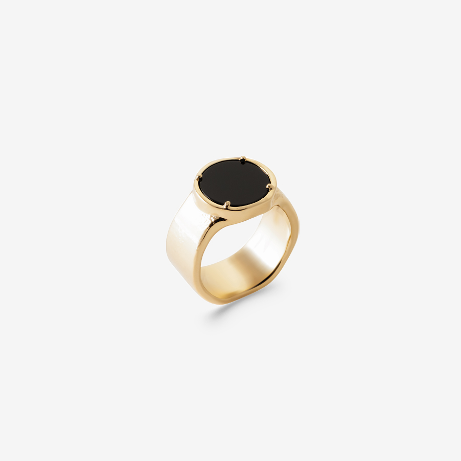 Bague homme plaqué or