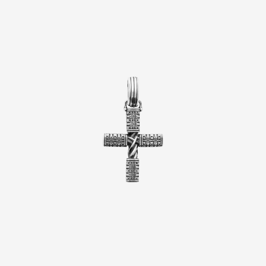 Pendentif croix homme argen