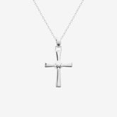 Pendentif croix homme argent