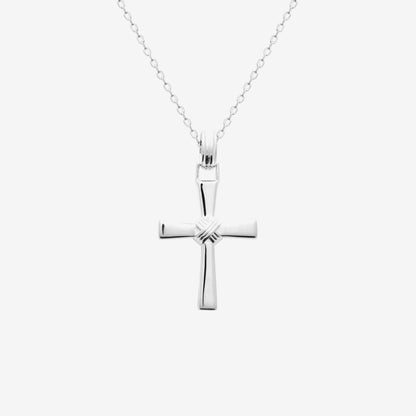 Pendentif croix homme argent