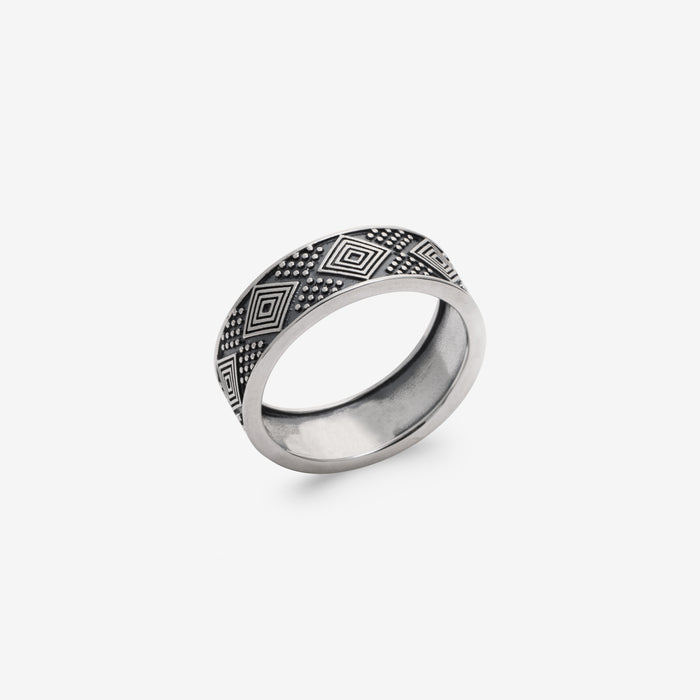 Bague homme gravée Varuna en argent 925
