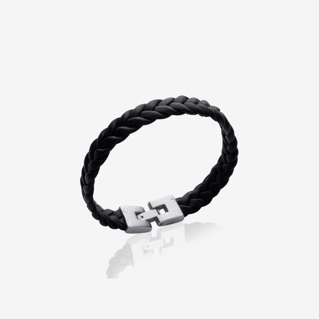 Bracelet homme cuir acier inoxydable