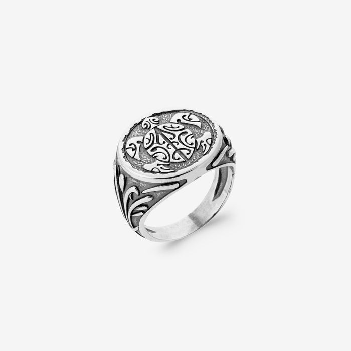 Bague tortue homme Tangaroa en argent 925