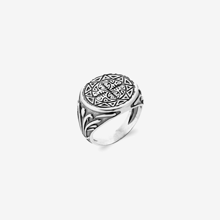 Bague homme argent 925 pierre noire