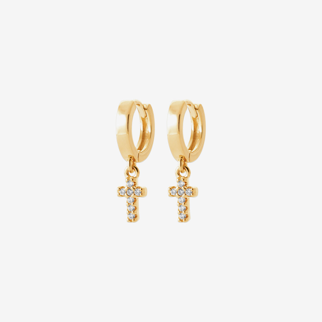 Créole homme plaqué or croix