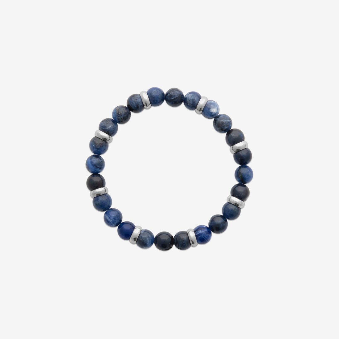 Bracelet Pierres Naturelles - Jaspe Bleu